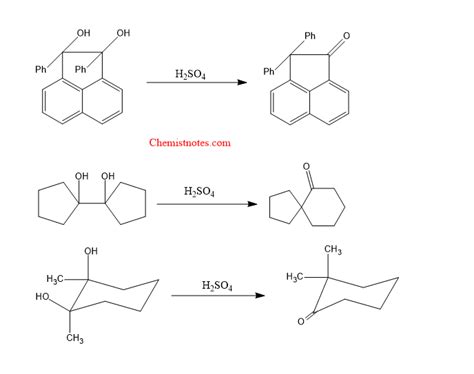 Pinacol Pinacolone Rearrangement Reaction Chemistry Notes