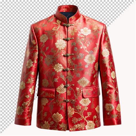 beautiful mandarin collar jacket premium ai generated psd