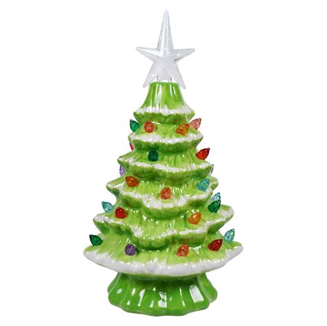 Lighted Green Ceramic Christmas Tree By One Hundred 80 Degrees Traditions