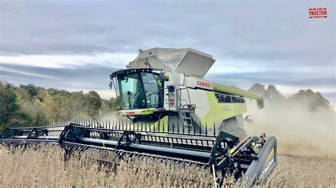 CLAAS 8600 TT Lexion Combine Harvesting Soybeans YouTube