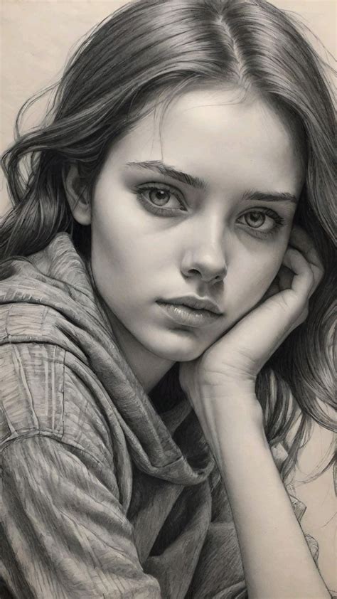 Pin by talina on اسود وابيض in 2024 Face drawing Portrait