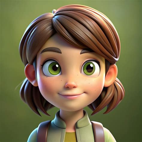 Ilustração 3d De Avatar Ou Perfil De Personagem De Desenho Animado