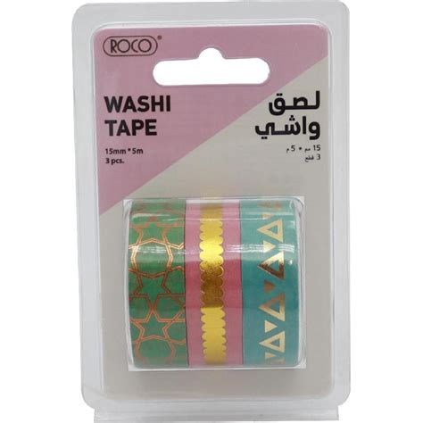 Roco Washi Tape 3 Reel Online At Jarir Bookstore KSA