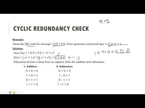 Cyclic Redundancy Check Youtube