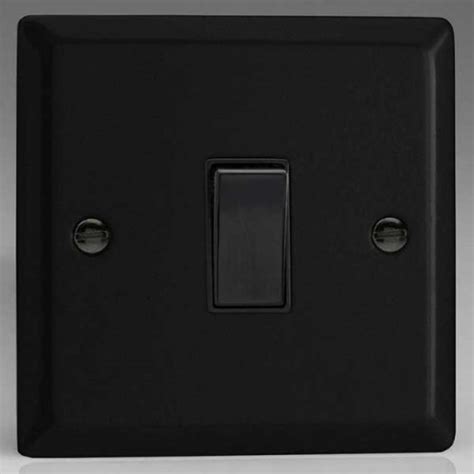 Varilight Urban 1 Gang 20a Dp Switch Black Insert Xy20bmb Ukes