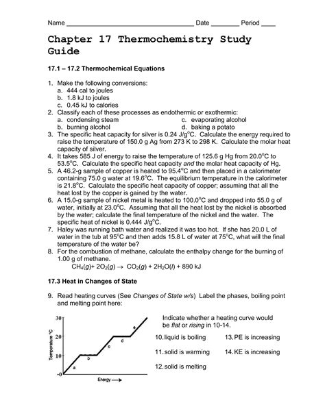 Ch17 thermo review | DOCX