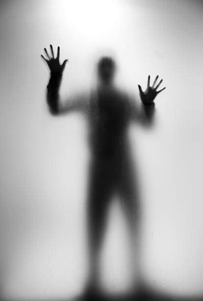 Fear Silhouette Screaming Glass Stock Photos Pictures And Royalty Free