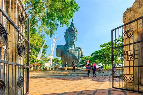 spectacular garuda wisnu kencana statue on bali in final stage of ...