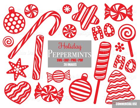 Peppermint Border Clipart