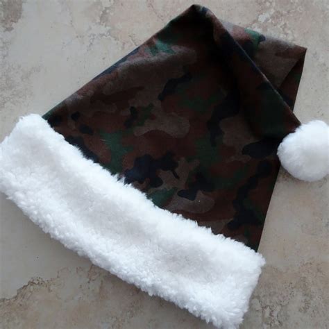 Military Camo Santa Hat Novelty Santa Hat Military | Etsy