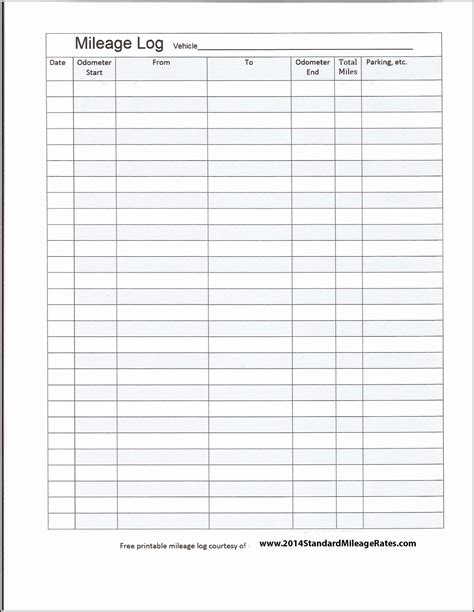 022 Template Ideas Free Printable Mileage Log Spreadsheet For Irs ...