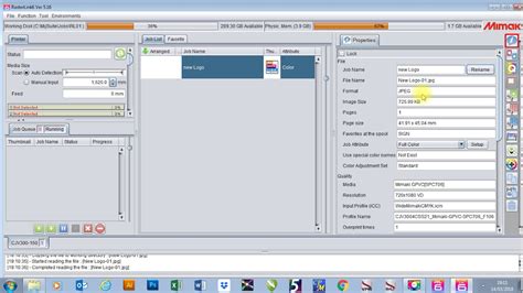 Using The Properties Tab In Mimaki Rasterlink 6 YouTube