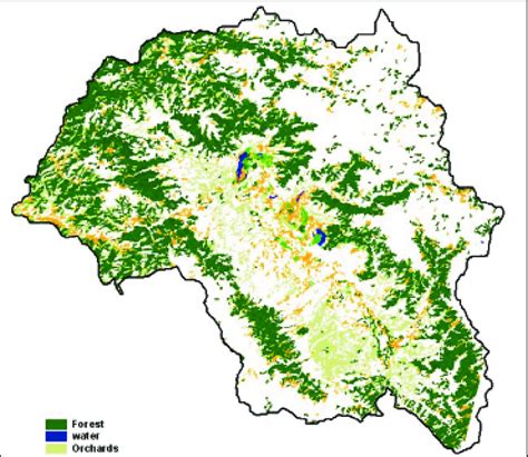 Land Cover Map Of The Valley And Its Surrounds Extracted From LANDSAT