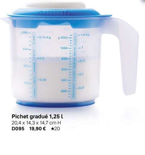 Promo Pichet Gradué 1 25 L chez Tupperware iCatalogue fr