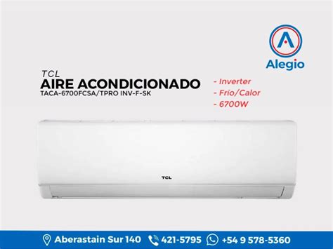 Aire Acondicionado Split Tcl 6700w F C Taca 6700fcsa Tpro Inv F Sk