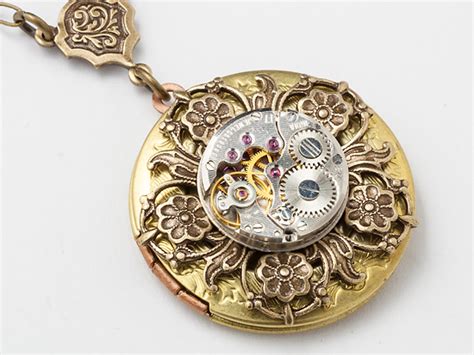 12 Steampunk Locket Designs By Maria Sparks Steampunk Jewelry Designs