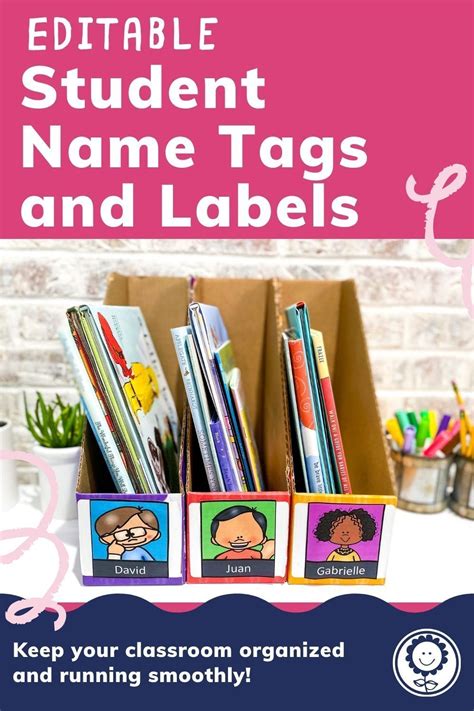 Editable Student Name Tags and Labels | Mini Student Name Tags | Student name tags, Classroom ...