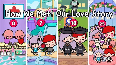 How We Meet Our Love Story 👋🏻💓 Sad Story Toca Life Story Toca