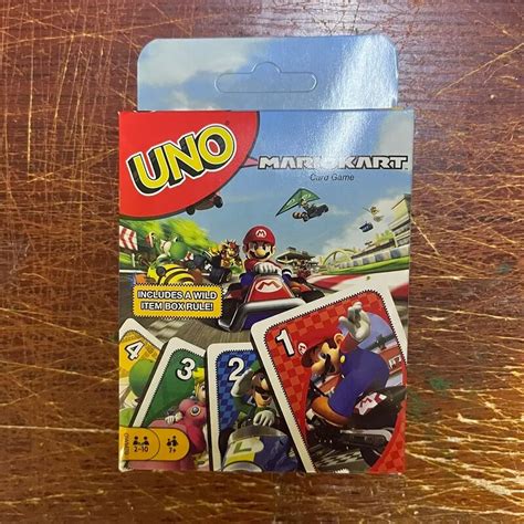 Uno Mario Kart Card Game With Cards Instructions For Players Ages