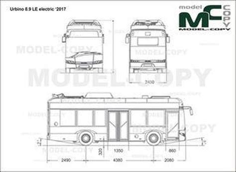 Solaris Urbino 89 Le Electric ‘2017 2d Drawing Blueprints 45579