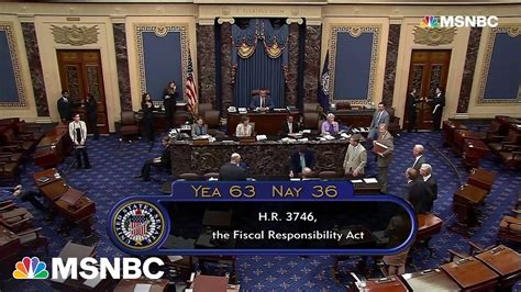 Senate Passes Debt Ceiling Bill 63 36 Youtube