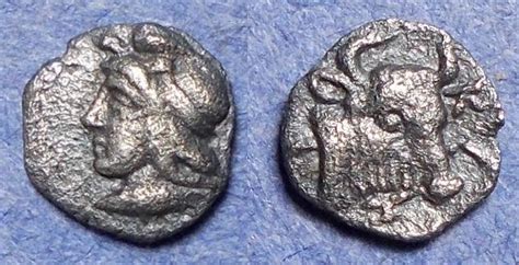 Mysia Kyzikos Bc Silver Hemiobol Greek Coins