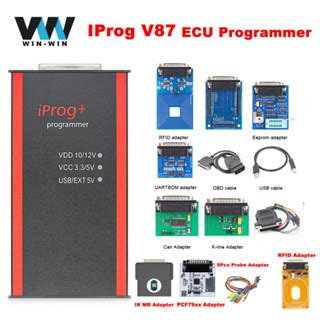 IPROG Pro V87 Full Set Car ECU Key Programmer Tools Iprog Eeprom IMMO