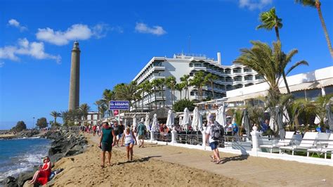 Gran Canaria Maspalomas Promenade Walk Gopro Fusion 360° Vr Youtube