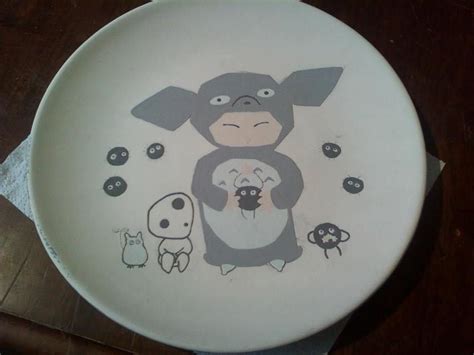 Studio Ghibli Hayao Miyazaki Inspired Plate Featuring Totoro From My