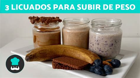 3 BATIDOS para NIÑOS con BAJO PESO Licuados para Subir de Peso