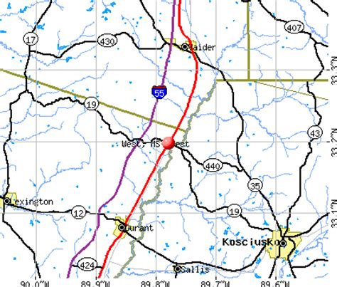 West, Mississippi (MS 39192) profile: population, maps, real estate ...