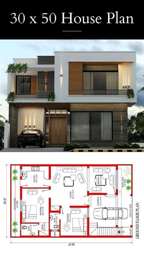 30x50 House Plans 6 Marla House Plan 30x50 House Plans East Facing