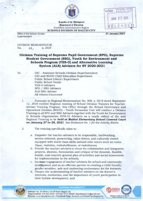 Pdf Deped Baguio · 2021 1 22 · Deped Order 49 S 2011 Regional