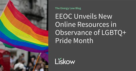 Eeoc Unveils New Online Resources In Observance Of Lgbtq Pride Month