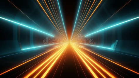 Colorful Neon Light Background Dark Gray And Light Bronze Geometric