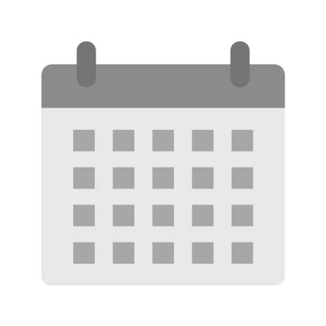 Icono De Calendario Generic Grey