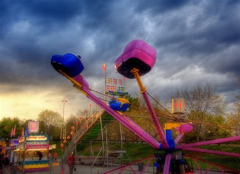 Carnival Rides - Nashua NH Photograph by Joann Vitali - Fine Art America