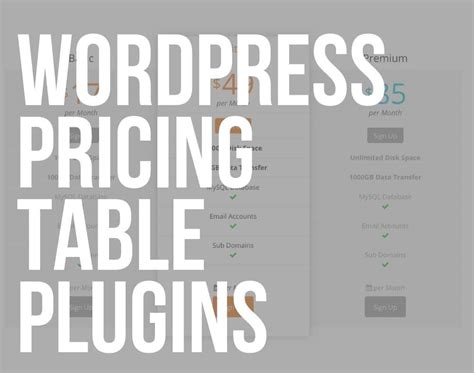 11 Best WordPress Pricing Table Plugins Tested 2024 ULTIDA