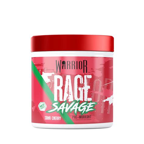 Warrior Rage Savage Pre Workout 330g Sports Supplements Plymouth