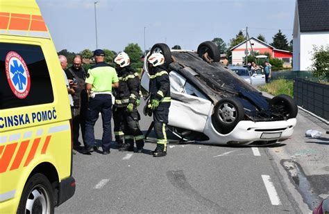 Zapeljal na nasprotni pas potem pa katastrofa hude posledice za štiri