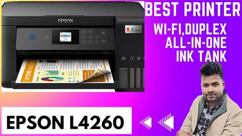 Epson L4260 All InOne Ink Tank Printer Unboxing And Set Up Color Tank