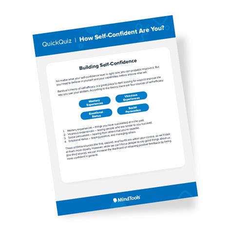 Self Confidence Quick Quiz Mind Tools Store Mindtools