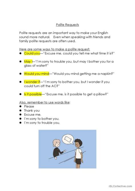 147 Requests English Esl Worksheets Pdf And Doc