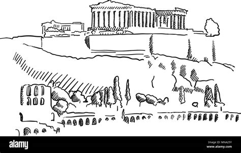 Acropolis Of Athens Drawings