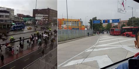 Se Presentan Los Primeros Bloqueos En Portales De Transmilenio De Suba