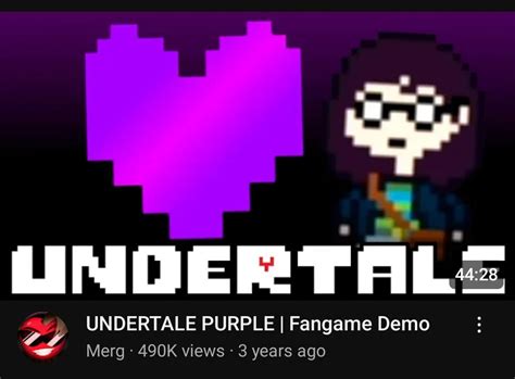 So Undertale Purple Existed As A Demo Rundertale