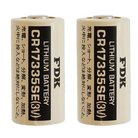 2x Sanyo FDK CR17335SE 2 3A Lithium Manganese Dioxide Battery Walmart