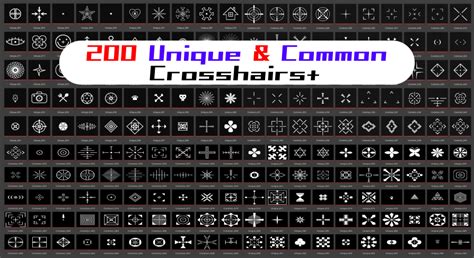 Unique And Common Crosshairs Pack In 2d Assets Ue Marketplace