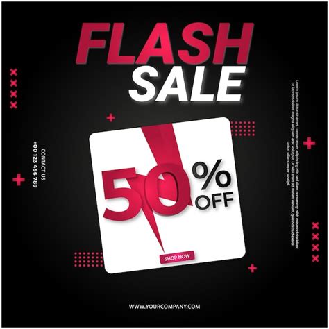 Premium Vector Modern Flash Sale Banner Template