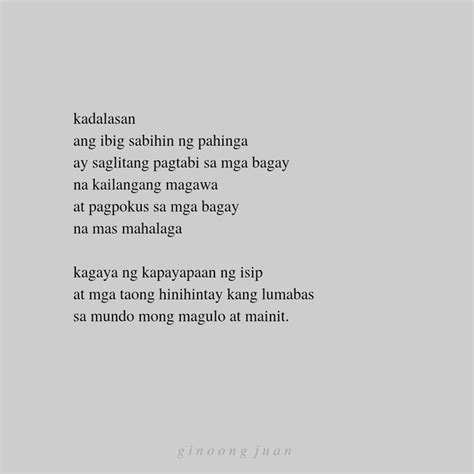 Pahinga Deep Thought Quotes Tagalog Quotes Thoughts Quotes